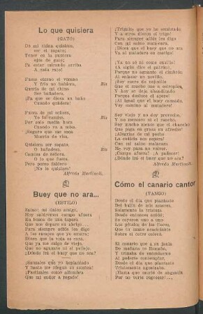 Cómo el canario cantor : (Tango)