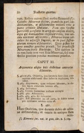 80-90, Caput XI. Argumenta aliqua huic doctrina contraria diluuntur.