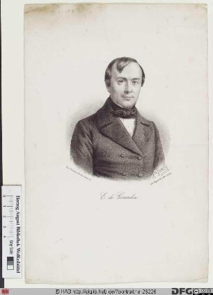 Bildnis Émile de Girardin (eig. de La Motte)
