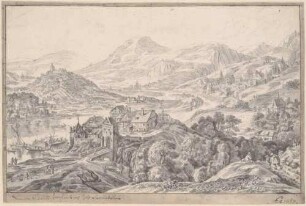 Bergige Flusslandschaft