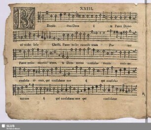 XXIII. Benedictus Deus et pater omnipotens