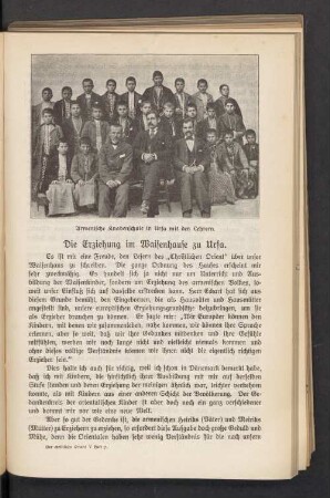 Die Erziehung im Waisenhause zu Urfa