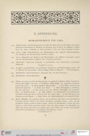 X. Abtheilung (Nr. 929 - 1003)