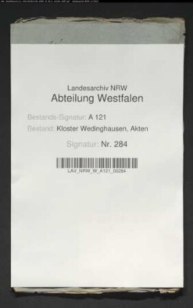Heberegister der Rezeptur Werl.
