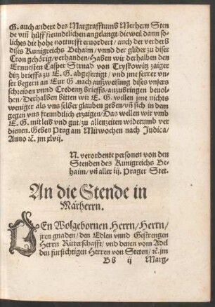 An die Stende in Marherrn.