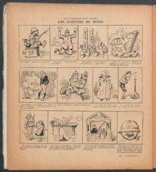 Los juguetes de reyes - [Cómic] : Notas festivas de la guerra