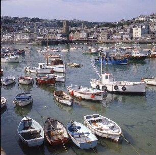 Großbritannien. St. Ives. Blick über den Hafen gegen den Ort
