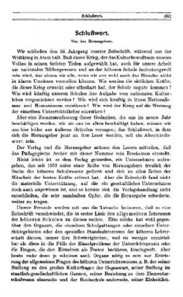 Schlußwort