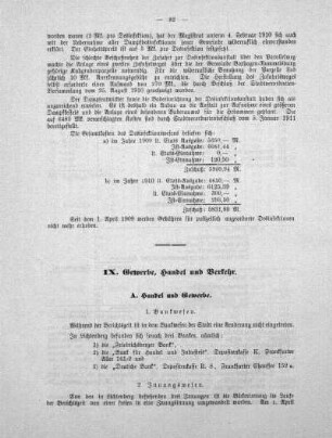 IX. Gewerbe, Handel und Verkehr