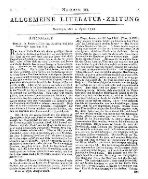 Die letzten Abendstunden eines Vaters mit seinem Sohne, den er auf Reisen schicken will. - Gotha, 1788