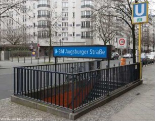 U-Bahnhof Augsburger Straße; Berlin, Charlottenburg-Wilmersdorf
