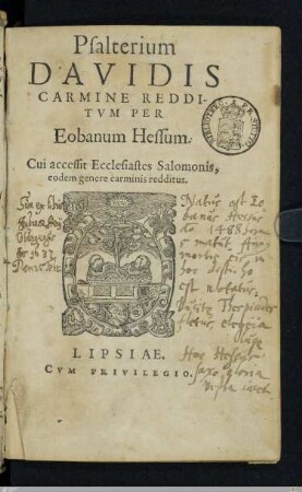 Psalterium Davidis Carmine Redditvm