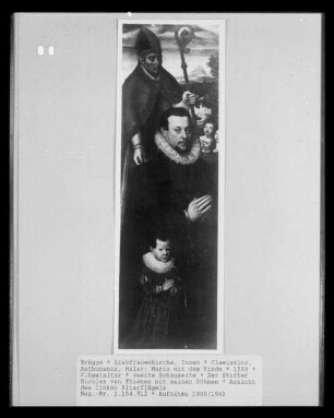 Maria mit dem Kinde — Der Stifter Nicolas van Thienen mit seinen Söhnen