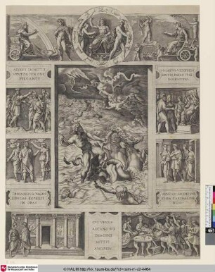 [Le quos-ego; Neptune Calming the Tempest which Aeolus Raised against Aeneas' Fleet; Neptun besänftigt die Winde]