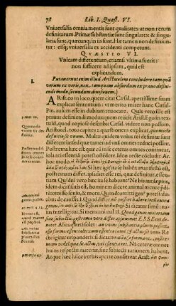 Quaestio VI.