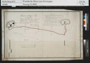 Unterhaus Sachsen Fundgrube im Freiholz bei Brand-Erbisdorf und Georg Fundgrube bei Müdisdorf, Markscheide auf dem Freudenstein Flacher