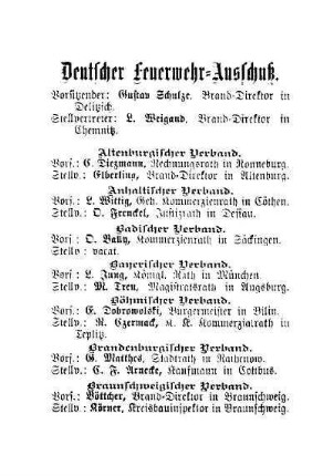 Deutscher Feuerwehr=Ausschuß