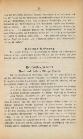 Unterrichts-Anstalten.