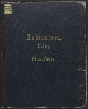 Deux trios pour piano, violon et violoncelle : op. 15, 1. No. 1 in F
