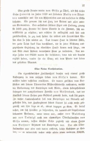 Eine kleine Conspiration.