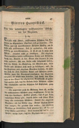 Viertes Hauptstück.
