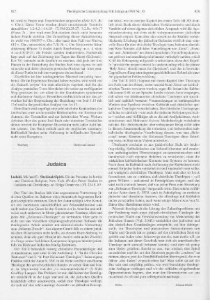 827-828 [Rezension] Lodahl, Michael E., Shekhinah, spirit