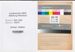 Entnazifizierung Walther Richter, geb. 25.09.1892 (Justizangest.)