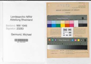 Entnazifizierung Michael Germund , geb. 21.12.1899 (Bahnbeamter)