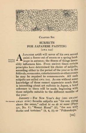 Chapter six. Subjects for Japanese painting