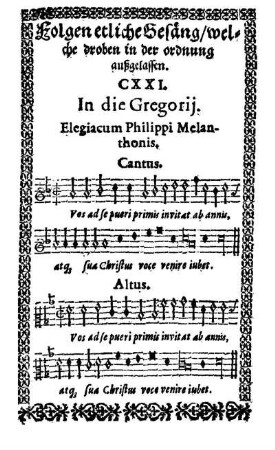 Folgen etliche Gesäng/ welche droben in der ordnung außgelassen. CXXI. - CXXVII.