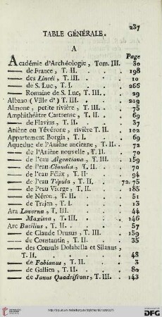 Table générale