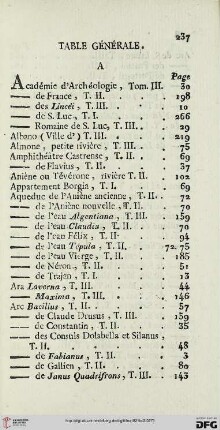 Table générale