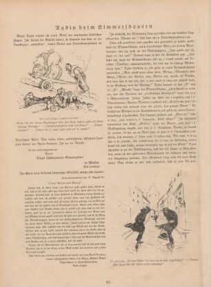 "Der pfiffige Landstreicher" "Praktisch"