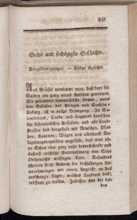Sechs und sechszigste Geschichte - Siebenzigste Geschichte