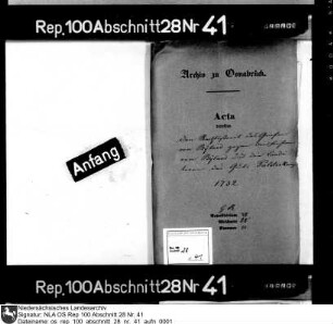 Rechsstreit des Grafen von Byland gegen den Freiherrn von Byland und die Gläubiger des Gutes Palsterkamp