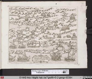 Landkarte von Zadar, von Osmanen angegriffen.