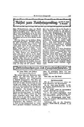 Rüstet zum Reichsjugendtag