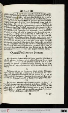 Quod Positionem Sextam