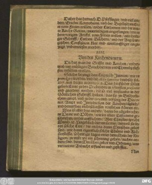 IIII. Von den Kirchendienern.