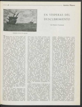 En vísperas del descubrimiento