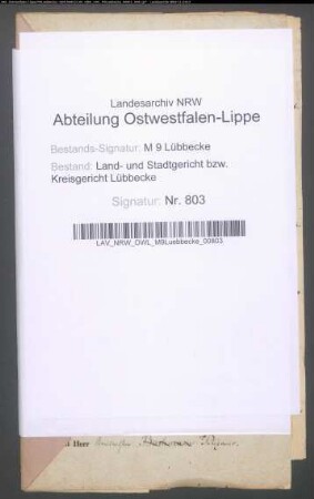 Erblasser: Lahrmann, Christoph Ludwig: