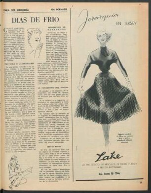 Días de frío : Para ser hermosa