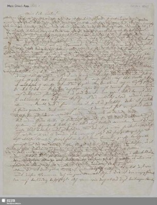 1: Briefe von Minna Planer an Cäcilie Avenarius - Mscr.Dresd.App.2829,1-46