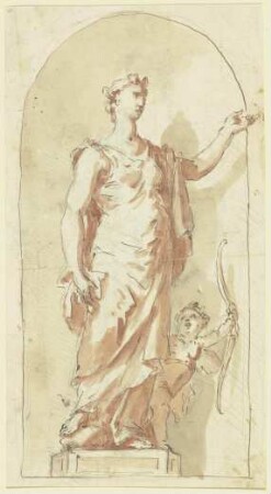 Venus mit Cupido (Scheinskulptur)