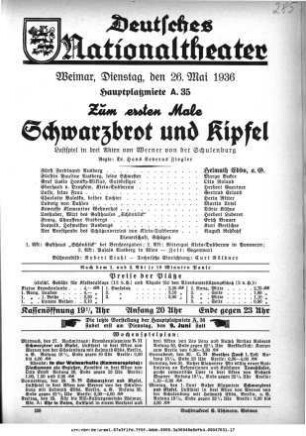 Schwarzbrot und Kipfel