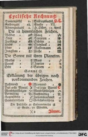 Cyclische Rechnung