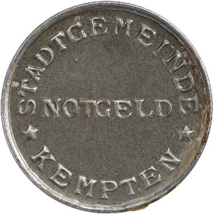 Münze / Notgeld, Pfennig, 1920