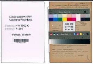 Entnazifizierung Wilhelm Twehues, geb. 25.03.1902 (Ingenieur)