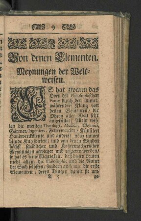 Meynungen der Weltweisen.