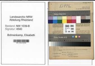 Entnazifizierung Elisabeth Bohnenkamp , geb. 28.05.1903 (Kindergartenhelferin)